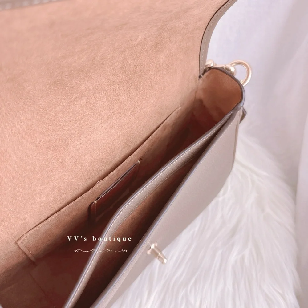 NWT Coach Hadley Shoulder Flap Turnlock Bag Crossbody Leather Dark Stone CY683 - Picture 8 of 11